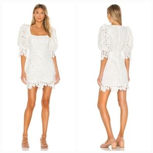 LPA White Lace Mini Dress